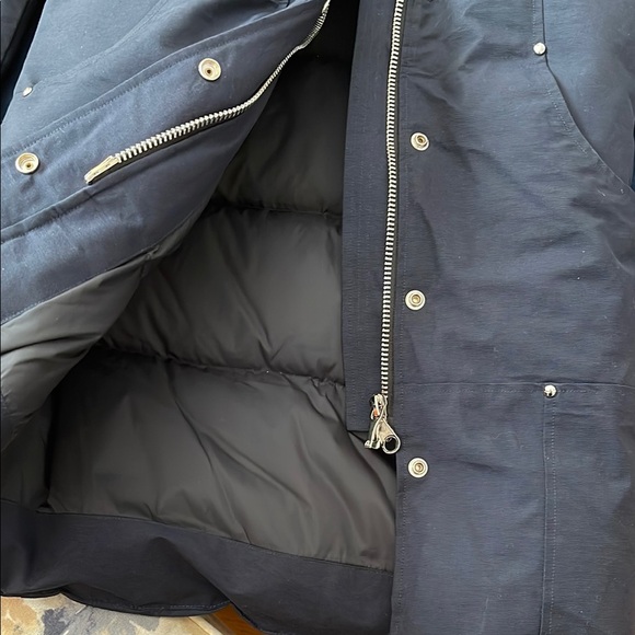 Moose Knuckles Blue Ski & Snow Jacket with Fur-Trimmed Hood - Picture 11 of 11